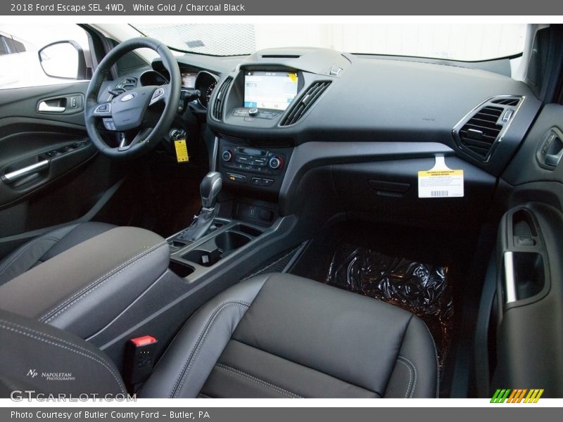 White Gold / Charcoal Black 2018 Ford Escape SEL 4WD