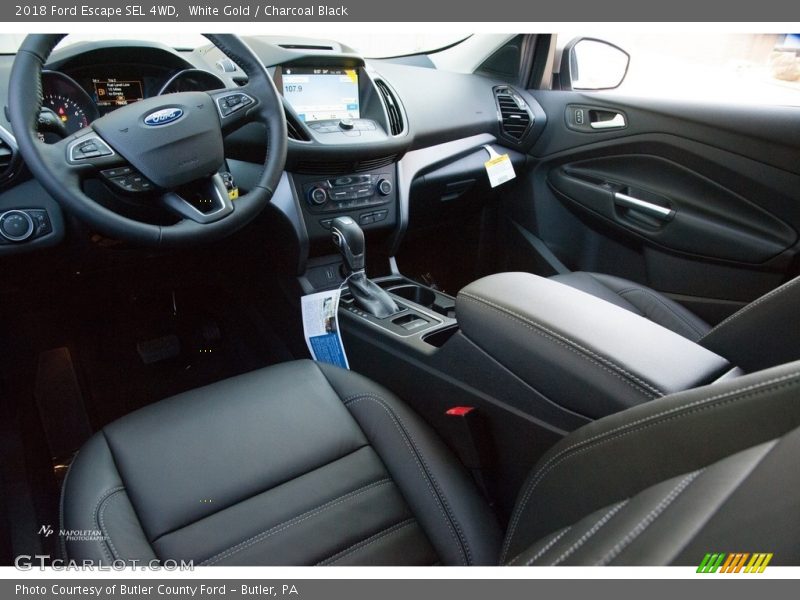 White Gold / Charcoal Black 2018 Ford Escape SEL 4WD
