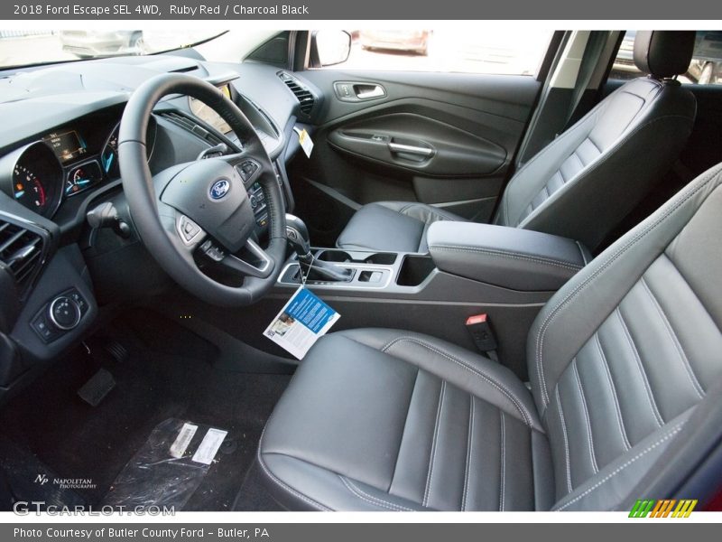 Ruby Red / Charcoal Black 2018 Ford Escape SEL 4WD