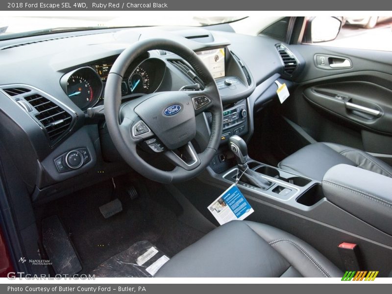 Ruby Red / Charcoal Black 2018 Ford Escape SEL 4WD
