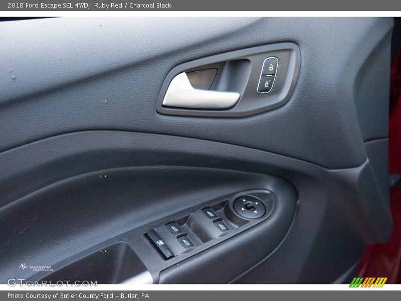 Ruby Red / Charcoal Black 2018 Ford Escape SEL 4WD