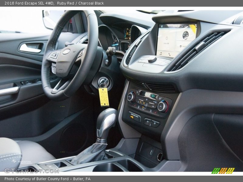 Ruby Red / Charcoal Black 2018 Ford Escape SEL 4WD
