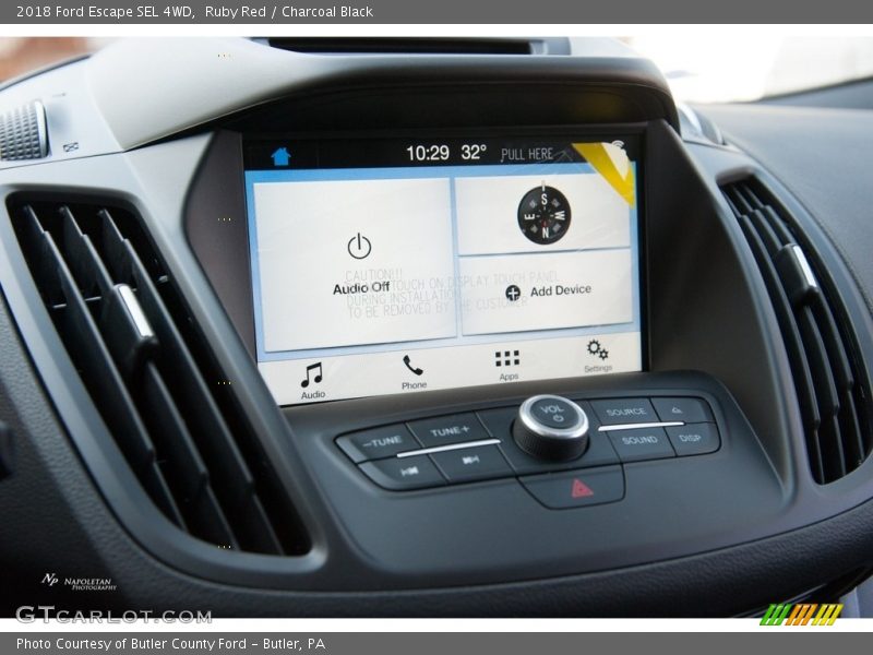 Ruby Red / Charcoal Black 2018 Ford Escape SEL 4WD