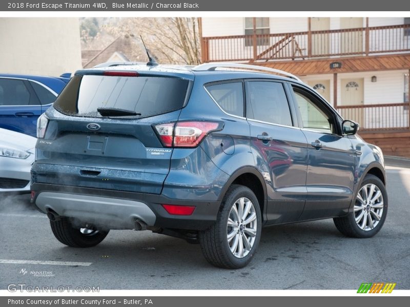 Blue Metallic / Charcoal Black 2018 Ford Escape Titanium 4WD