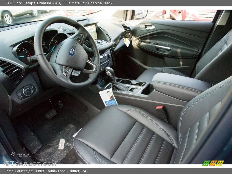 Blue Metallic / Charcoal Black 2018 Ford Escape Titanium 4WD