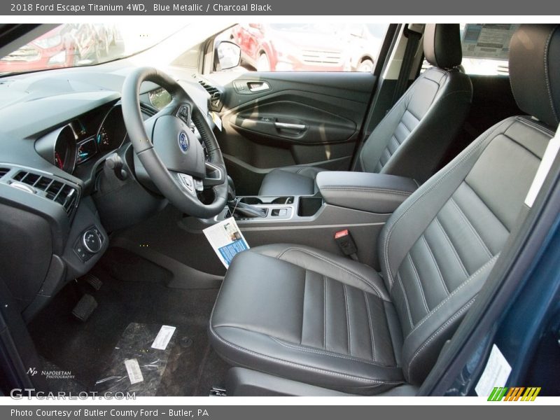 Blue Metallic / Charcoal Black 2018 Ford Escape Titanium 4WD