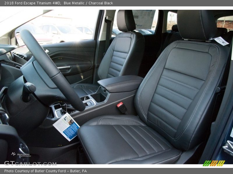 Blue Metallic / Charcoal Black 2018 Ford Escape Titanium 4WD
