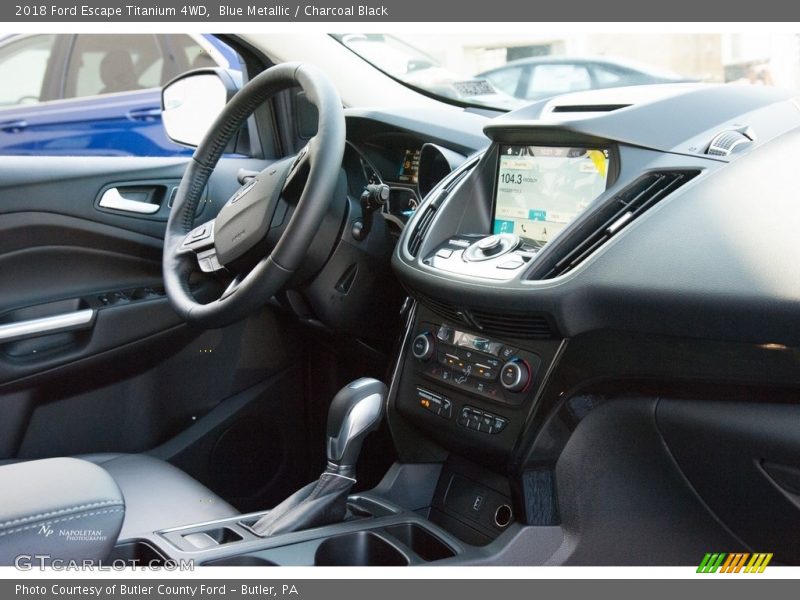 Blue Metallic / Charcoal Black 2018 Ford Escape Titanium 4WD