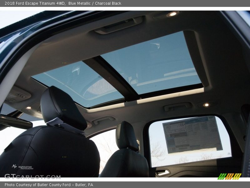 Blue Metallic / Charcoal Black 2018 Ford Escape Titanium 4WD
