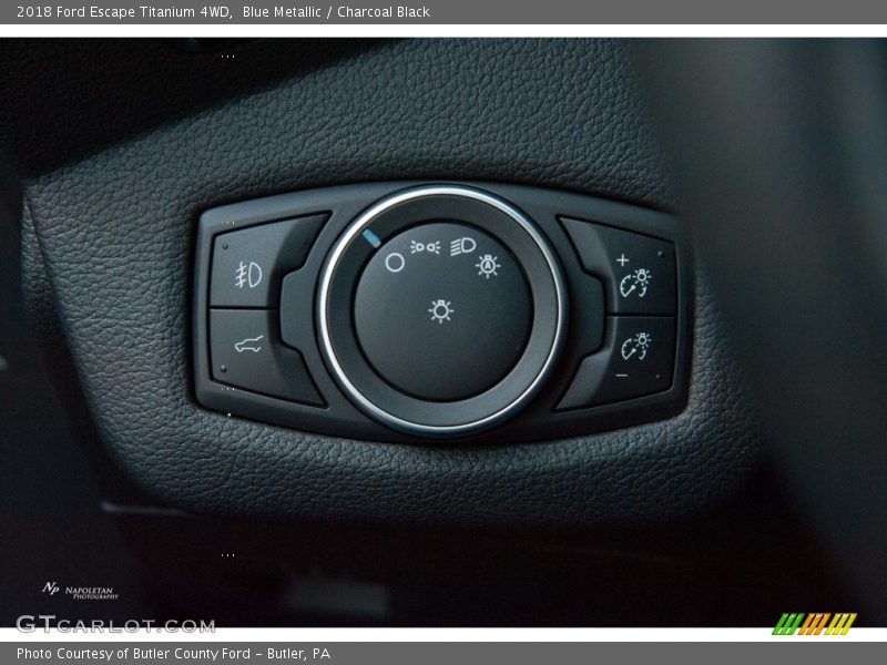 Blue Metallic / Charcoal Black 2018 Ford Escape Titanium 4WD