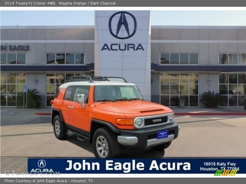 Magma Orange / Dark Charcoal 2014 Toyota FJ Cruiser 4WD