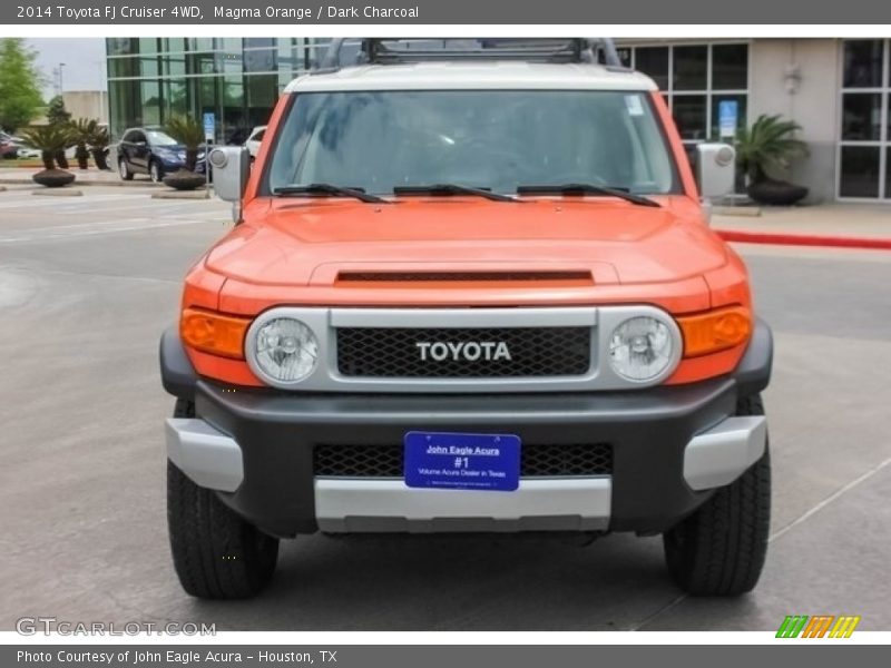 Magma Orange / Dark Charcoal 2014 Toyota FJ Cruiser 4WD