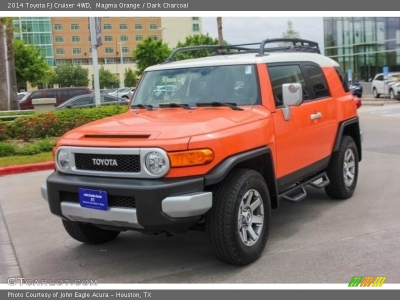 Magma Orange / Dark Charcoal 2014 Toyota FJ Cruiser 4WD