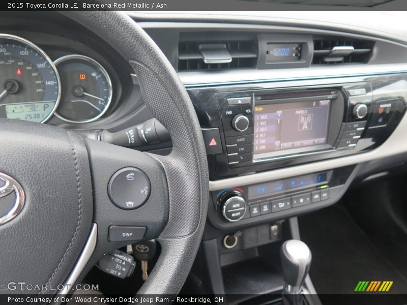 Barcelona Red Metallic / Ash 2015 Toyota Corolla LE