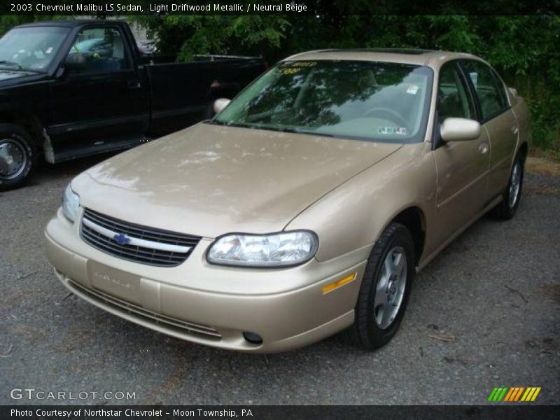 Light Driftwood Metallic / Neutral Beige 2003 Chevrolet Malibu LS Sedan