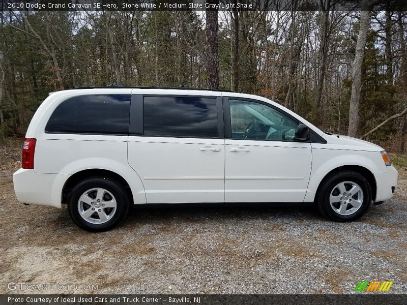 Stone White / Medium Slate Gray/Light Shale 2010 Dodge Grand Caravan SE Hero