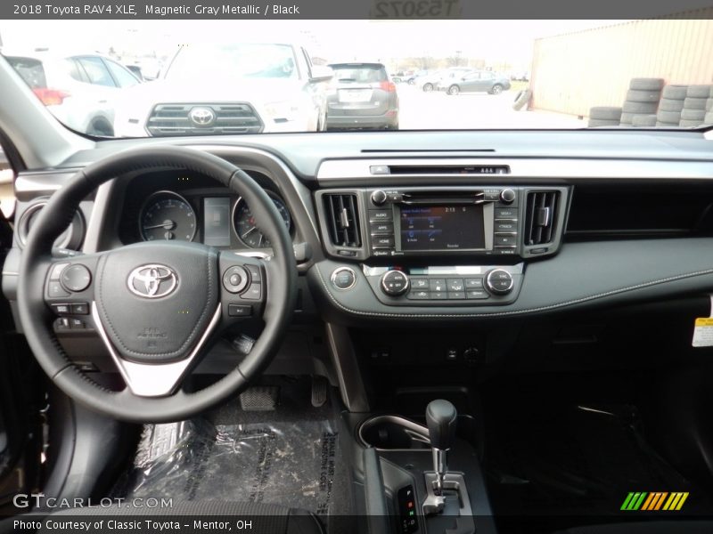 Magnetic Gray Metallic / Black 2018 Toyota RAV4 XLE