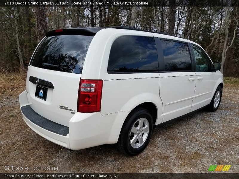 Stone White / Medium Slate Gray/Light Shale 2010 Dodge Grand Caravan SE Hero