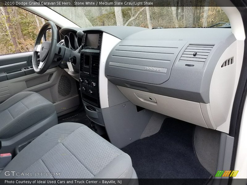Stone White / Medium Slate Gray/Light Shale 2010 Dodge Grand Caravan SE Hero