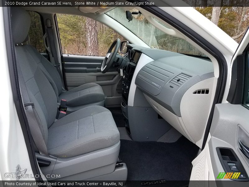 Stone White / Medium Slate Gray/Light Shale 2010 Dodge Grand Caravan SE Hero