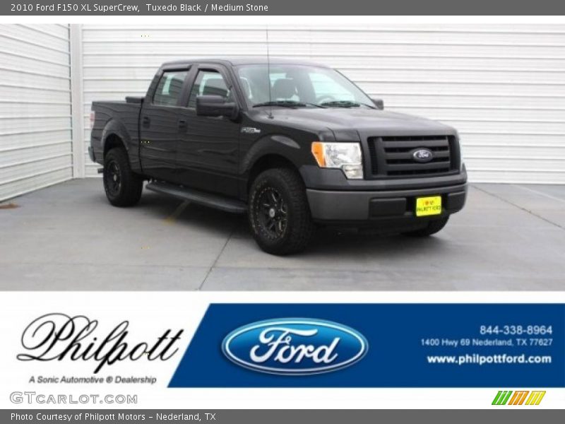 Tuxedo Black / Medium Stone 2010 Ford F150 XL SuperCrew