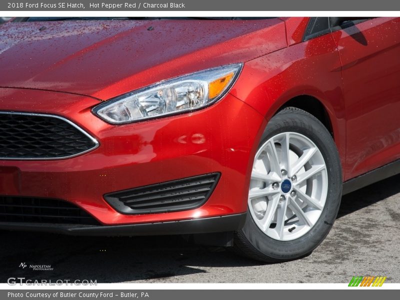Hot Pepper Red / Charcoal Black 2018 Ford Focus SE Hatch