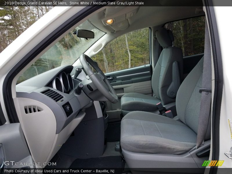 Stone White / Medium Slate Gray/Light Shale 2010 Dodge Grand Caravan SE Hero