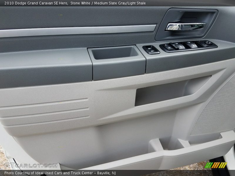 Stone White / Medium Slate Gray/Light Shale 2010 Dodge Grand Caravan SE Hero