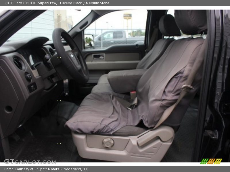 Tuxedo Black / Medium Stone 2010 Ford F150 XL SuperCrew