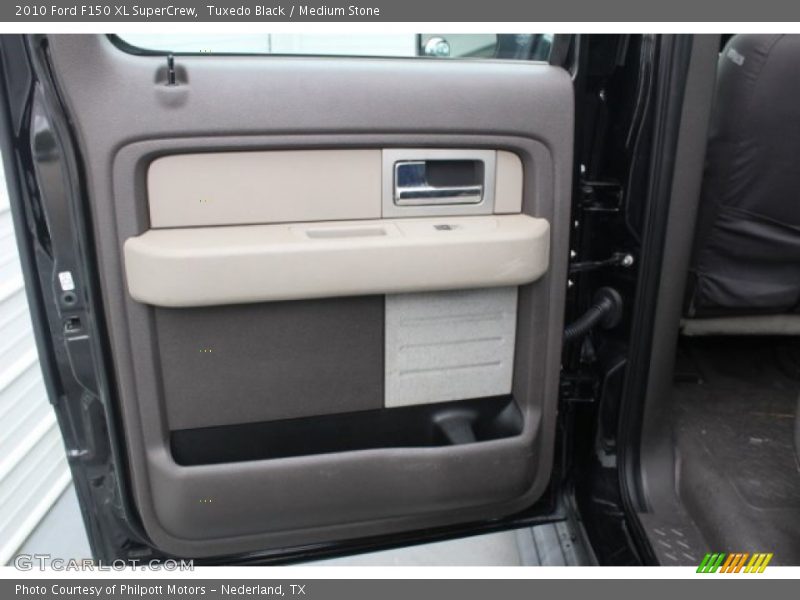 Tuxedo Black / Medium Stone 2010 Ford F150 XL SuperCrew