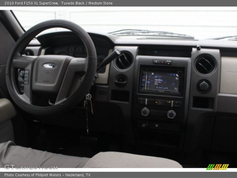 Tuxedo Black / Medium Stone 2010 Ford F150 XL SuperCrew