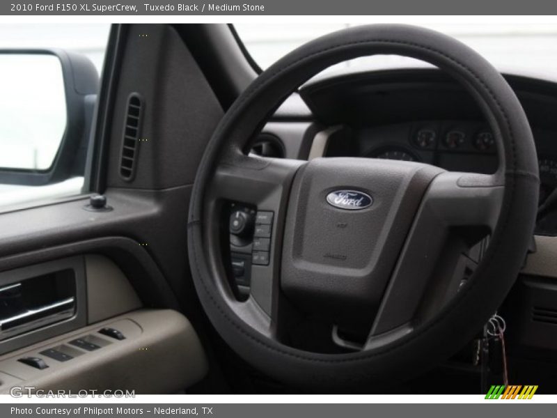 Tuxedo Black / Medium Stone 2010 Ford F150 XL SuperCrew