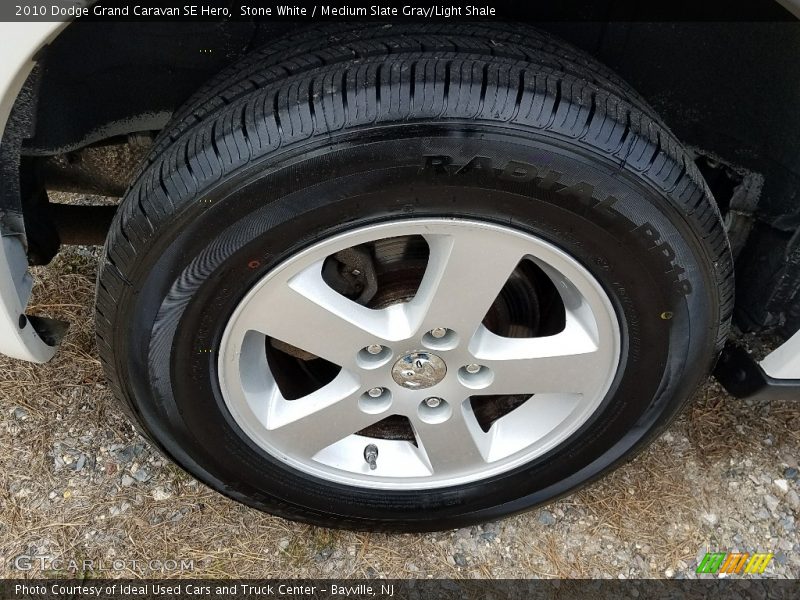 Stone White / Medium Slate Gray/Light Shale 2010 Dodge Grand Caravan SE Hero