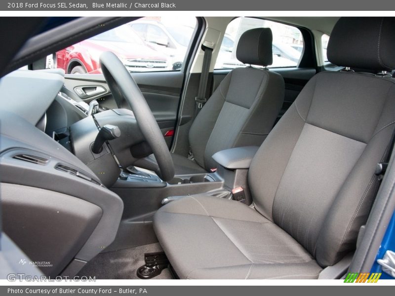 Blue Metallic / Charcoal Black 2018 Ford Focus SEL Sedan