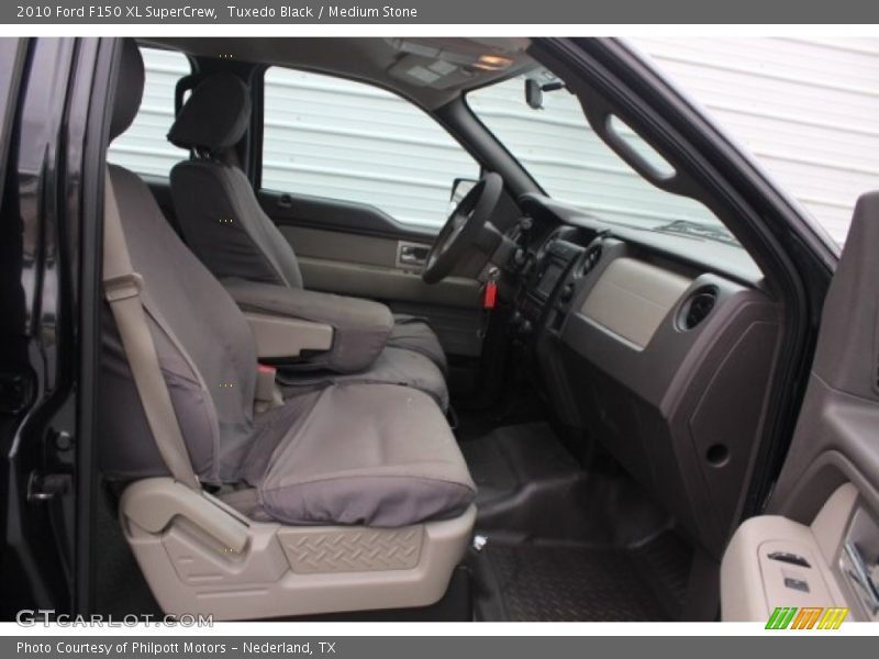 Tuxedo Black / Medium Stone 2010 Ford F150 XL SuperCrew