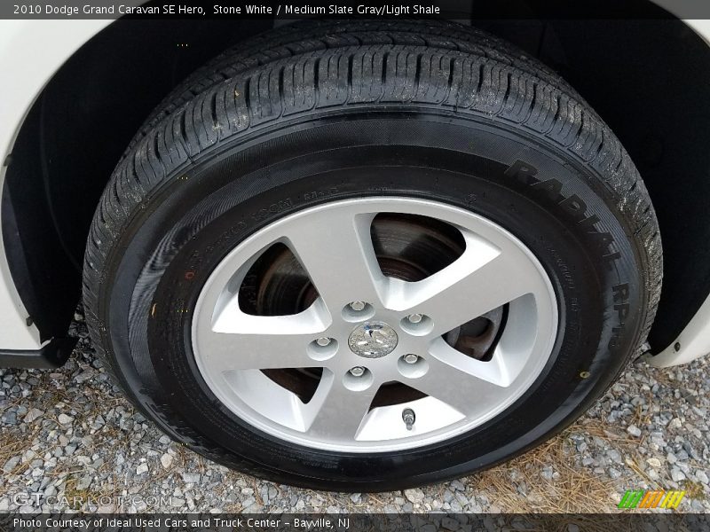 Stone White / Medium Slate Gray/Light Shale 2010 Dodge Grand Caravan SE Hero