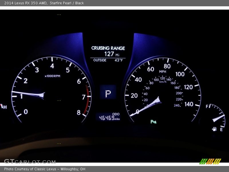 Starfire Pearl / Black 2014 Lexus RX 350 AWD