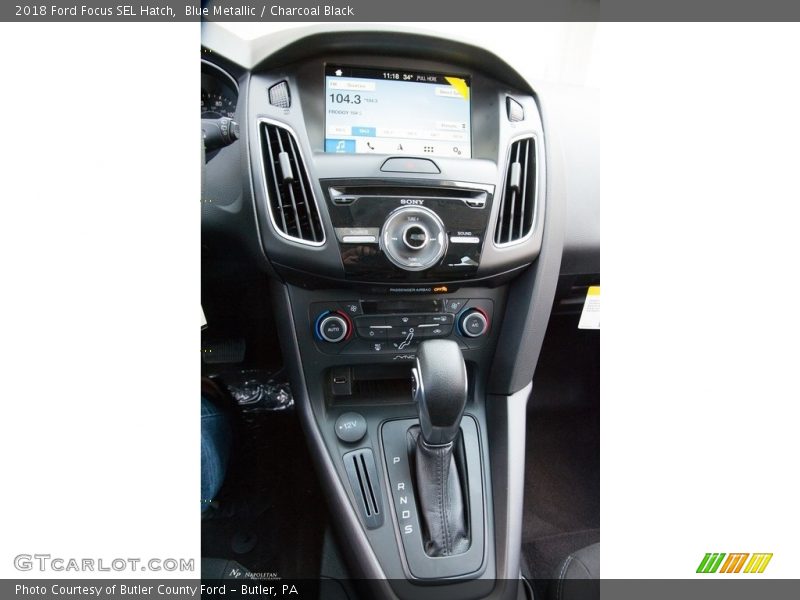 Blue Metallic / Charcoal Black 2018 Ford Focus SEL Hatch