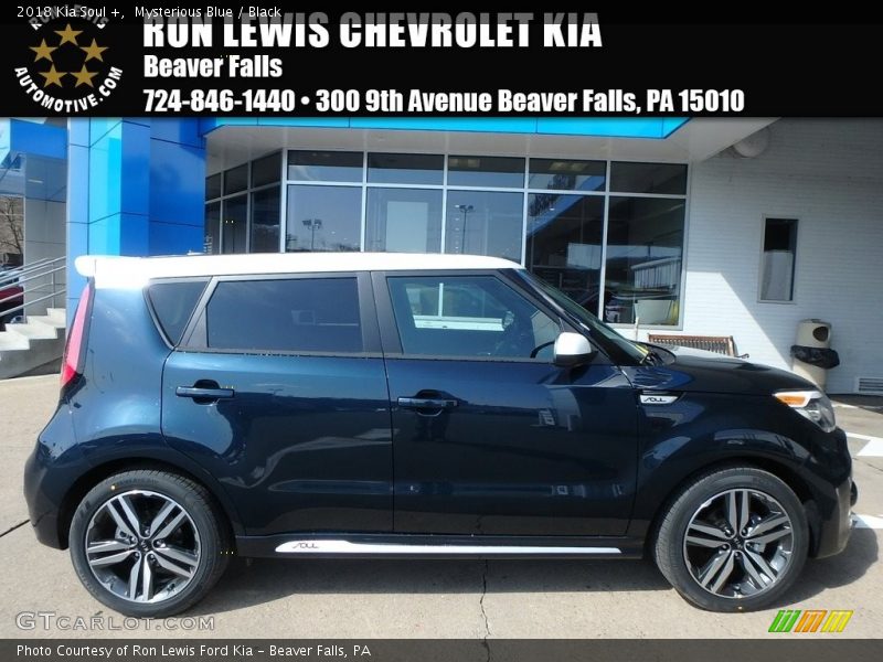 Mysterious Blue / Black 2018 Kia Soul +