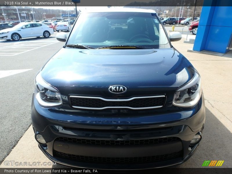 Mysterious Blue / Black 2018 Kia Soul +