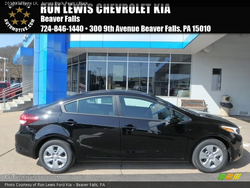 Aurora Black Pearl / Black 2018 Kia Forte LX