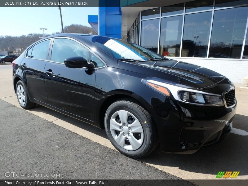 Aurora Black Pearl / Black 2018 Kia Forte LX