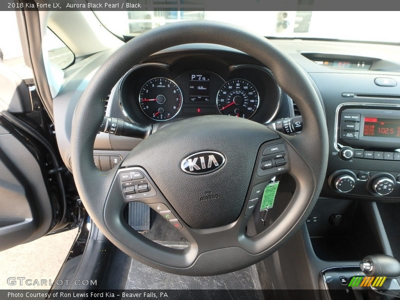 Aurora Black Pearl / Black 2018 Kia Forte LX