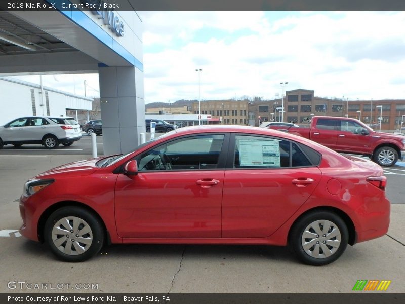 Currant Red / Black 2018 Kia Rio LX