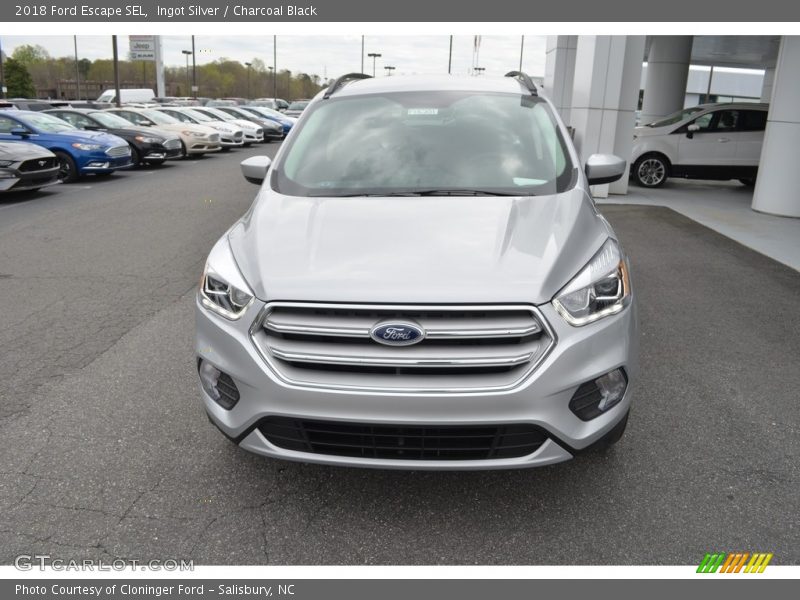 Ingot Silver / Charcoal Black 2018 Ford Escape SEL