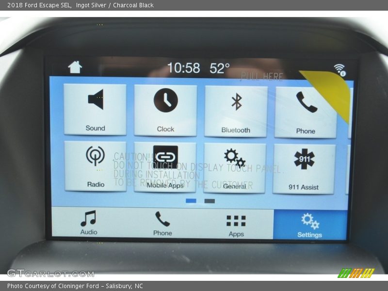 Ingot Silver / Charcoal Black 2018 Ford Escape SEL