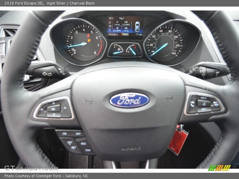 Ingot Silver / Charcoal Black 2018 Ford Escape SEL