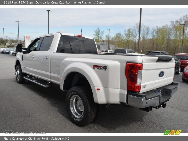 White Platinum / Camel 2018 Ford F350 Super Duty Lariat Crew Cab 4x4