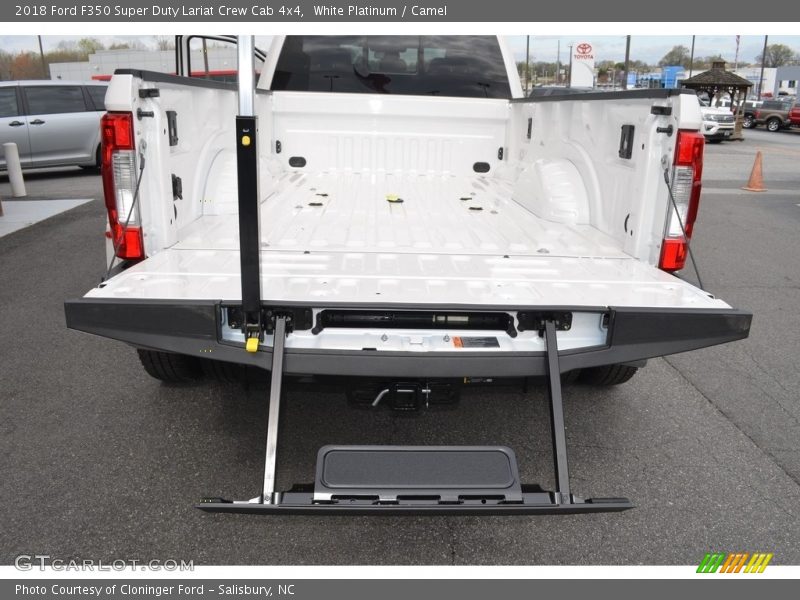 White Platinum / Camel 2018 Ford F350 Super Duty Lariat Crew Cab 4x4