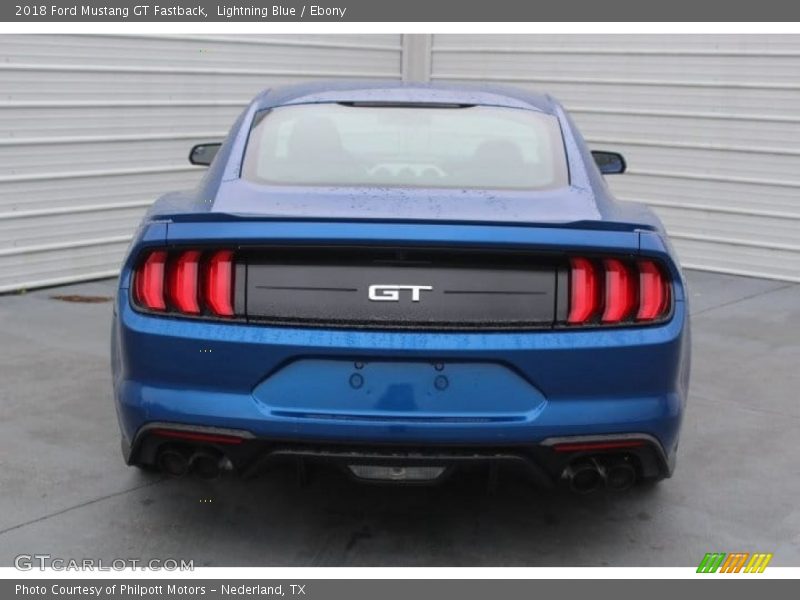 Lightning Blue / Ebony 2018 Ford Mustang GT Fastback